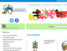 Tablet Screenshot of distribucionesdelfin.com